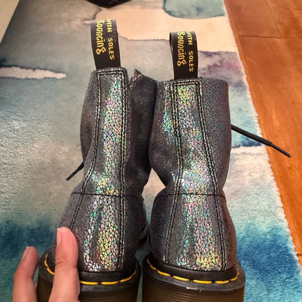 Dr. Martens Iridescent Boots - Picture 2 of 5
